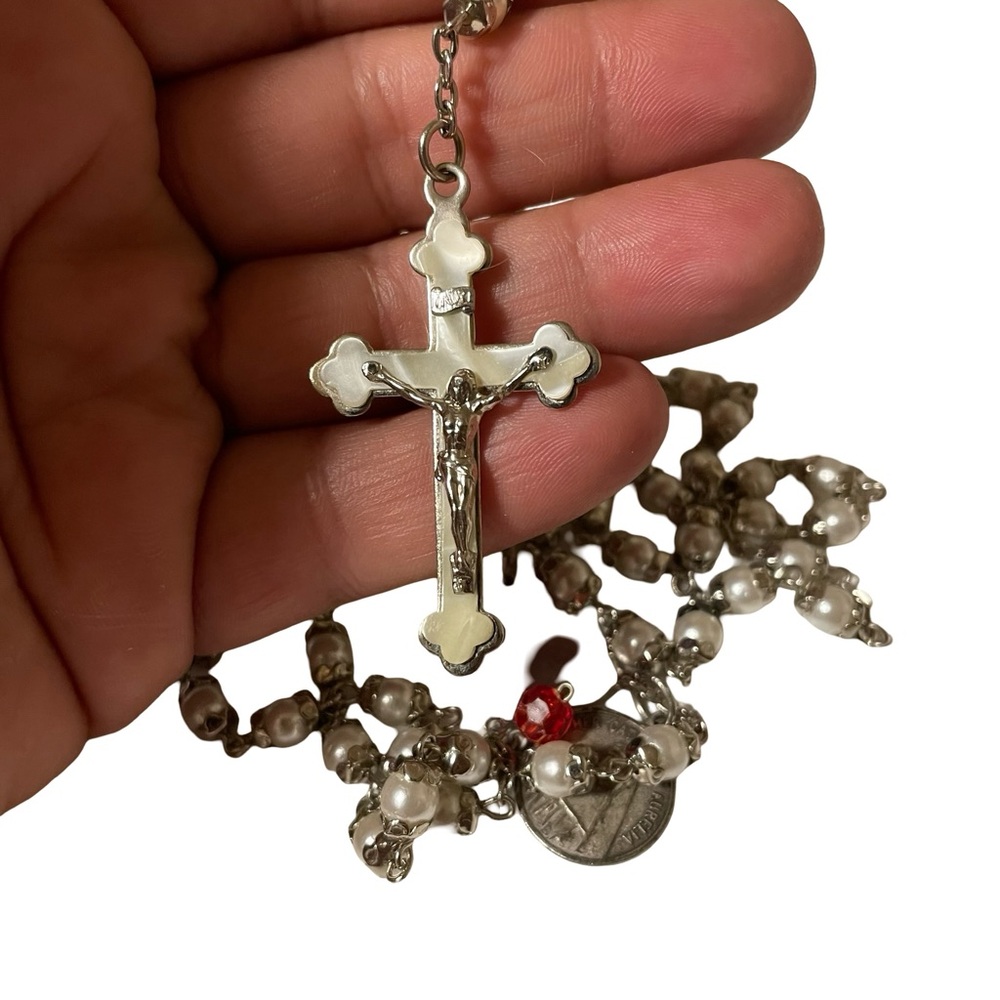 Vintage Rosary and Pouch